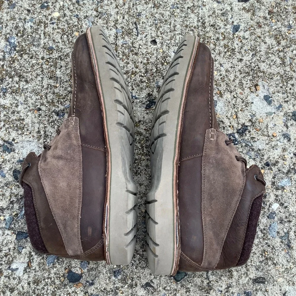 Clarks Collection Mens Brown Leather Suede Chukka Boots 261629357100 Size 11